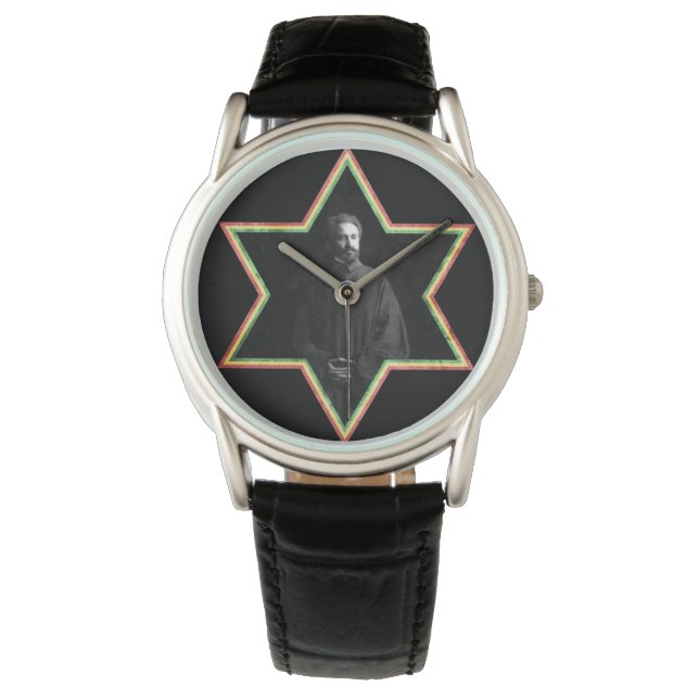 Reloj De Pulsera Estrella Haile Selassie de David (Anverso)