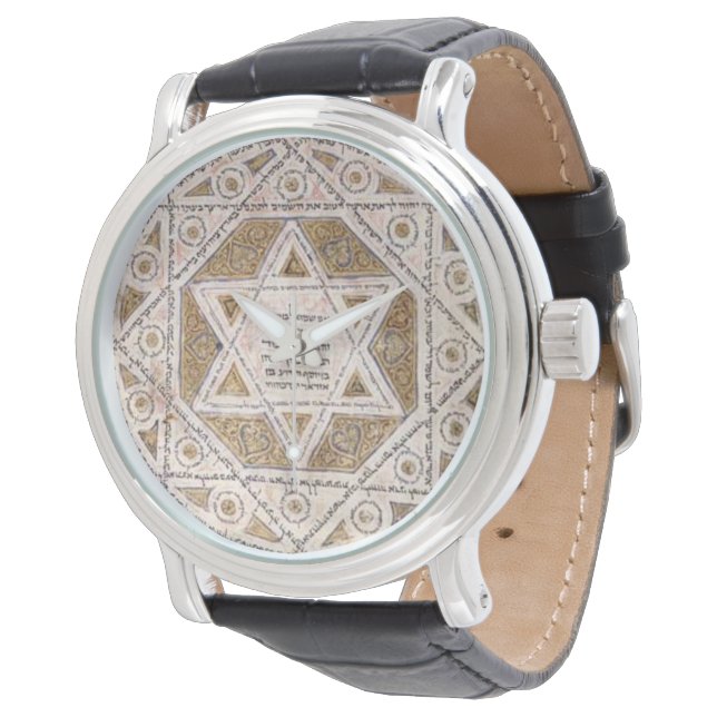 Reloj De Pulsera Estrella medieval de David (Angular)