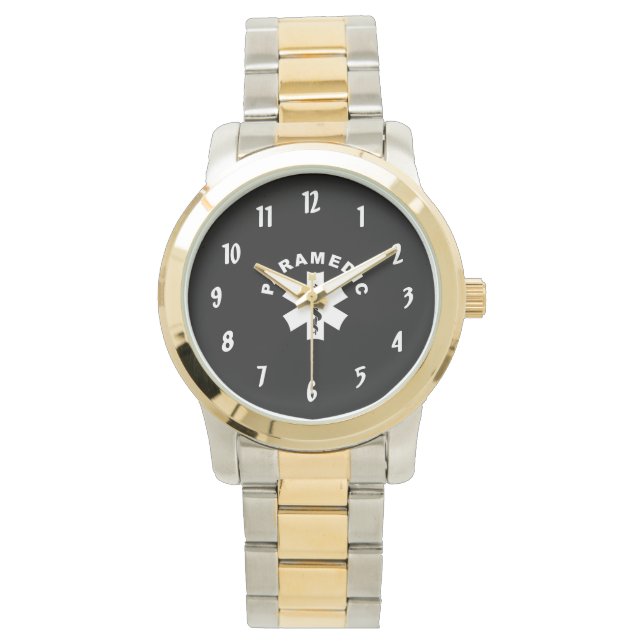 Reloj De Pulsera Estrella paramédica de la vida (Anverso)