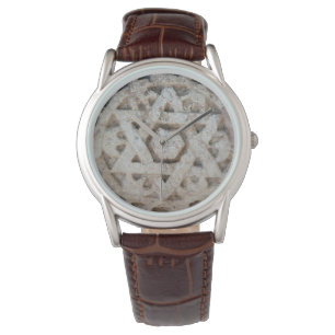 Reloj De Pulsera Estrella vieja de David tallando, Israel