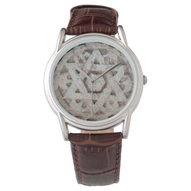 Reloj De Pulsera Estrella vieja de David tallando, Israel (Anverso)
