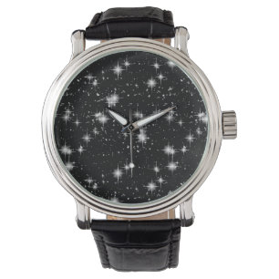 Reloj De Pulsera Estrellas brillantes brillantes en espacio