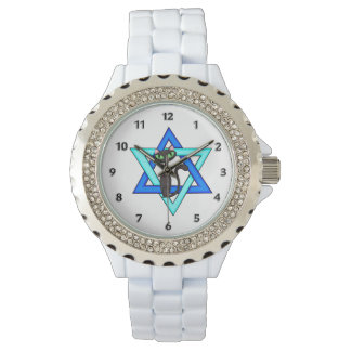 Reloj De Pulsera Estrellas de gato judío