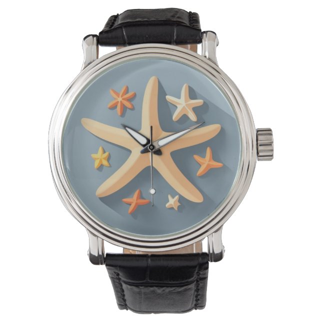 Reloj De Pulsera Estrellas de mar y las pequeñas (Anverso)