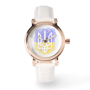 Reloj De Pulsera Estrellas de tridente de heraldry de Ucrania