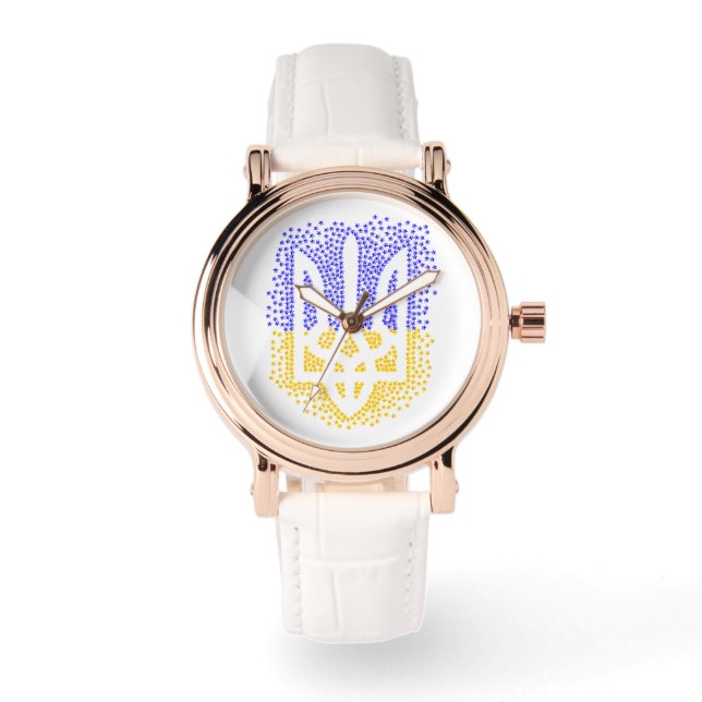 Reloj De Pulsera Estrellas de tridente de heraldry de Ucrania (Anverso)