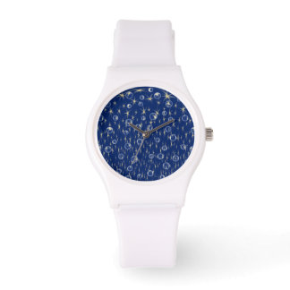 Reloj De Pulsera Estrellas en caída y burbujas