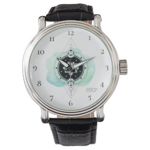Reloj De Pulsera *~* Estrellas espirituales Luna Lotus Geometría s