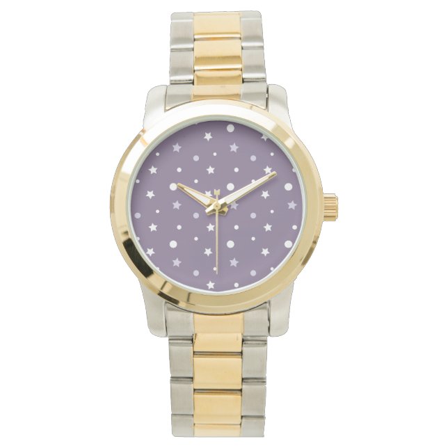Reloj De Pulsera Estrellas moradas (Anverso)