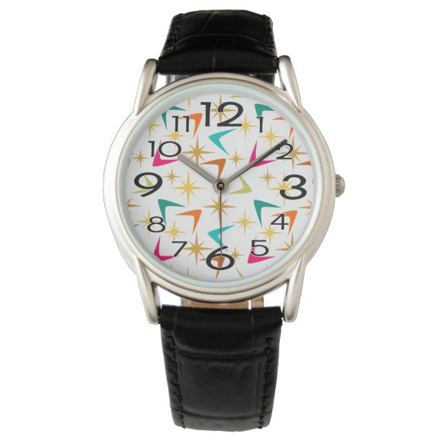 Reloj De Pulsera Estrellas y boomerangs (Anverso)