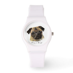 Reloj De Pulsera ¿Estresado? Abraza una cita de perro Mascota de pu