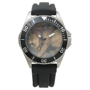 Reloj De Pulsera Estudio de un león (por Edwin Henry Landseer)