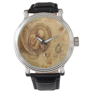 Reloj De Pulsera Estudio del feto del bebé de Leonardo da Vinci