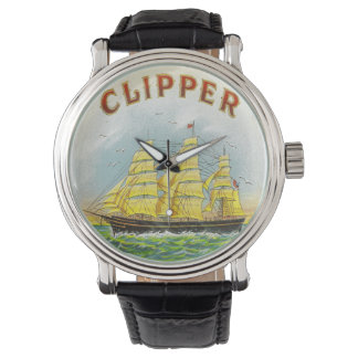 Reloj De Pulsera Etiqueta de la caja de cigarrillos de Vintage de C