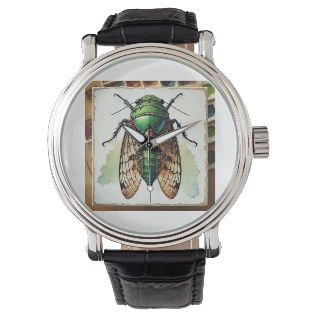 Reloj De Pulsera Eucharitolus insect 060924IREF216 - Watercolor (Anverso)