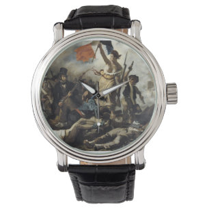 Reloj De Pulsera Eugene Delacroix - La libertad como líder del pue