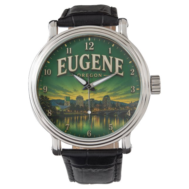 Reloj De Pulsera Eugene Oregon (Anverso)