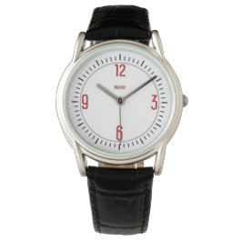 Reloj De Pulsera Euro Moderne 1 Red Designer Watch