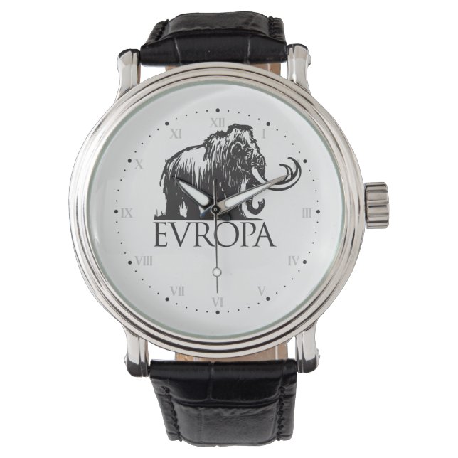 Reloj De Pulsera Europa Mammoth Nordic Mythology Viking Pagan (Anverso)