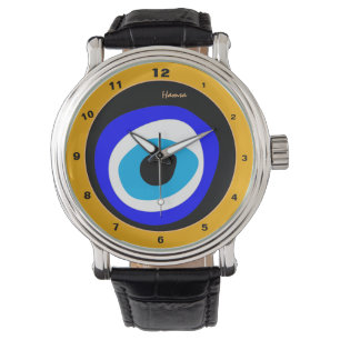 Reloj De Pulsera Evil Eye Talisman y Arab Amulet /turco, griego