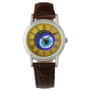 Reloj De Pulsera Evil Eye Talisman y Arabic Amulet /Greek Blessed