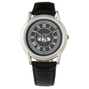 Reloj De Pulsera Ew People Funny Meowy Gatos Negros