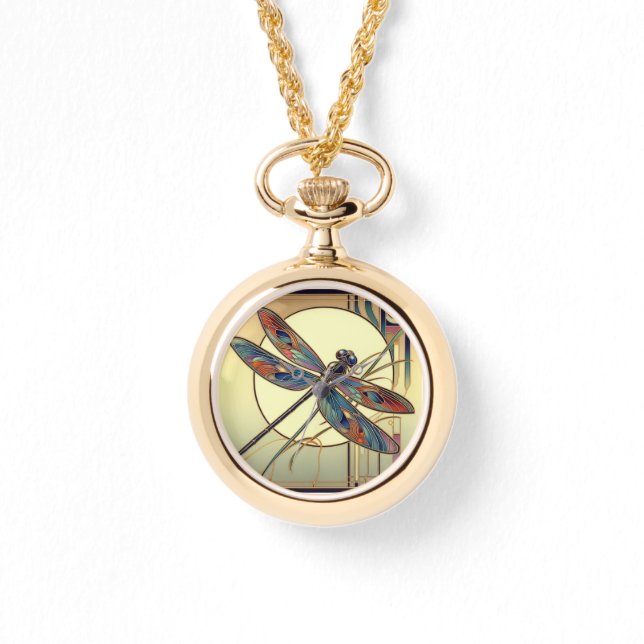 Reloj De Pulsera eWatch Art Deco Dragonfly (Anverso)