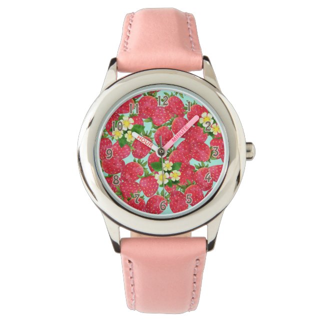 Reloj De Pulsera eWatch Chica de fresas (Anverso)