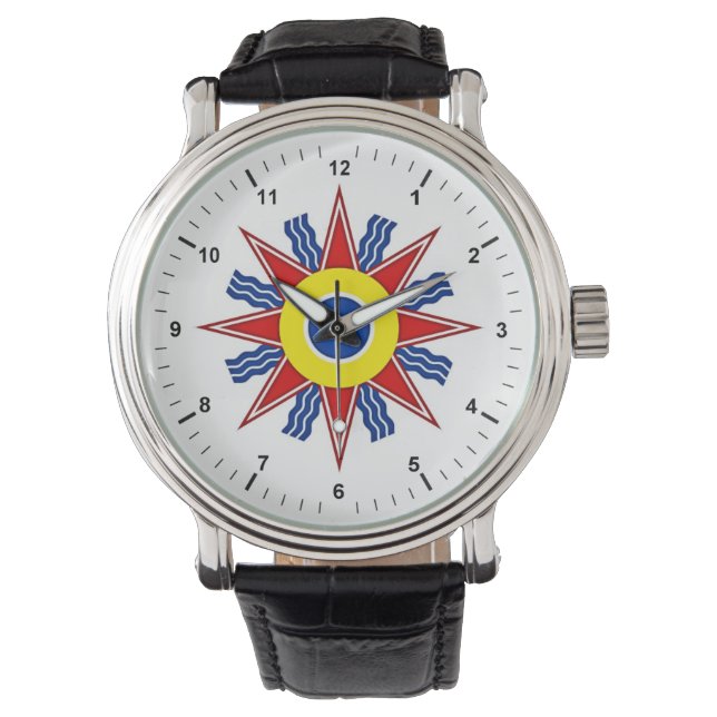 Reloj De Pulsera eWatch de la bandera caldeana (Anverso)