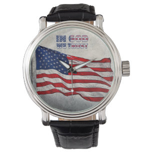 Reloj De Pulsera eWatch de la bandera estadounidense