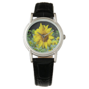 Reloj De Pulsera eWatch de las mujeres de Sunflowers Field y Sunflo