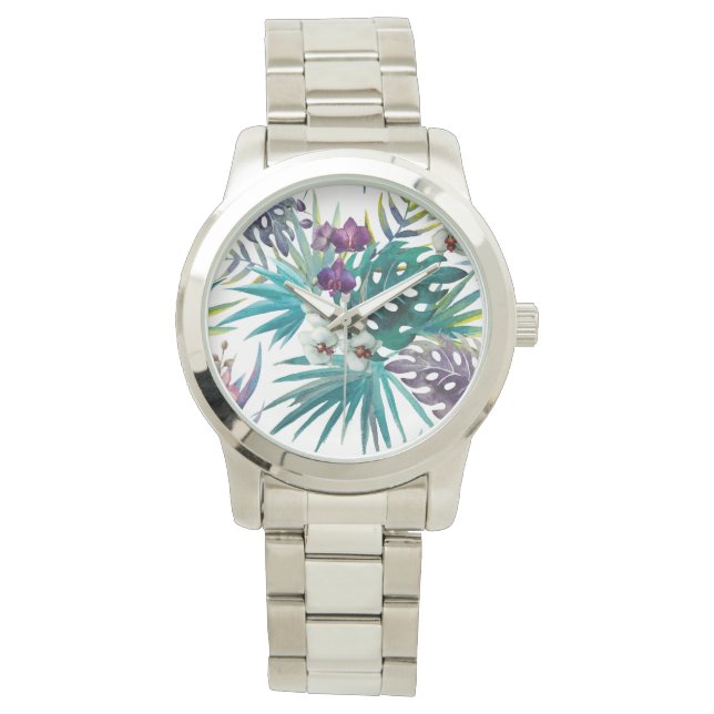 Reloj De Pulsera eWatch de las mujeres - Orquídea tropical (Anverso)