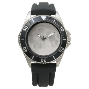 Reloj De Pulsera eWatch de luna gris grande