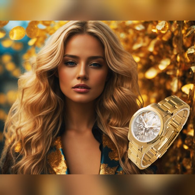 Reloj De Pulsera eWatch de pavo real blanco (Subido por el creador)