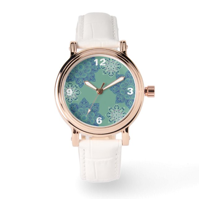 Reloj De Pulsera eWatch green con medallones (Anverso)
