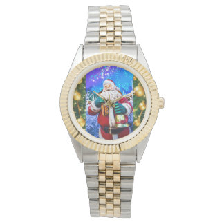 Reloj De Pulsera eWatch Navidades rojos Santa Claus en invierno