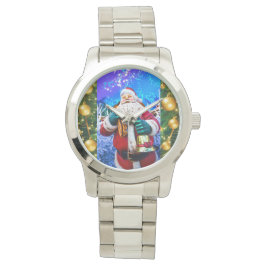 Reloj De Pulsera eWatch Navidades rojos Santa Claus en invierno