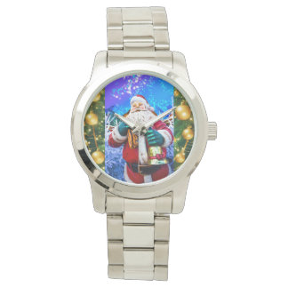 Reloj De Pulsera eWatch Navidades rojos Santa Claus en invierno