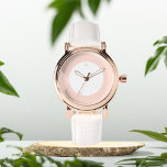 Reloj De Pulsera eWatch personalizado con las iniciales rosadas ros<br><div class="desc">Regalo para ella,  polvoriento reloj de muñeca rosa</div>