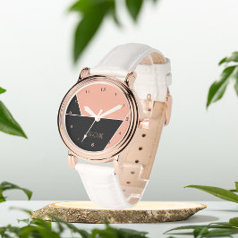 Reloj De Pulsera eWatch personalizado de las iniciales del patrón n