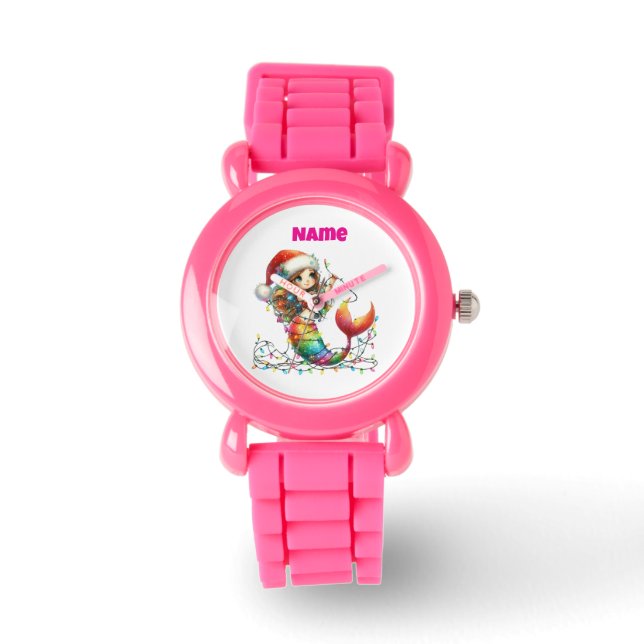 Reloj De Pulsera eWatch :  Personalized Pink Festive Pocket  (Anverso)