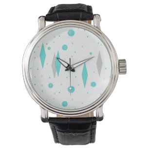 Reloj De Pulsera eWatch Retro Turquoise Diamond & Starburst