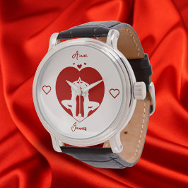 Reloj De Pulsera eWatch romántico personalizado de la pareja de yog