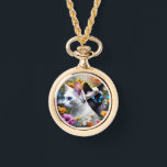 Reloj De Pulsera eWatch Watch<br><div class="desc">Funda Adulto Alloy con Alloy Chains Necklace Photo Watch Siga la pista del tiempo con su foto favorita en el dial con el Reloj de aleación de collar de EwatchFactory®. Este reloj es Alloy con un acabado combinado pulido y cepillado. Cadena de aleación. El movimiento de Japón garantiza un tiempo...</div>