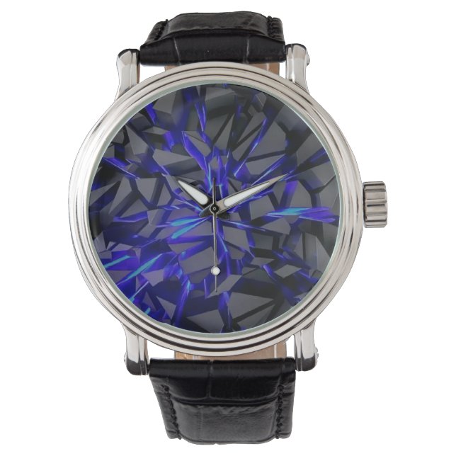 Reloj De Pulsera eWatch Watch Shattered Geometric Surface con (Anverso)