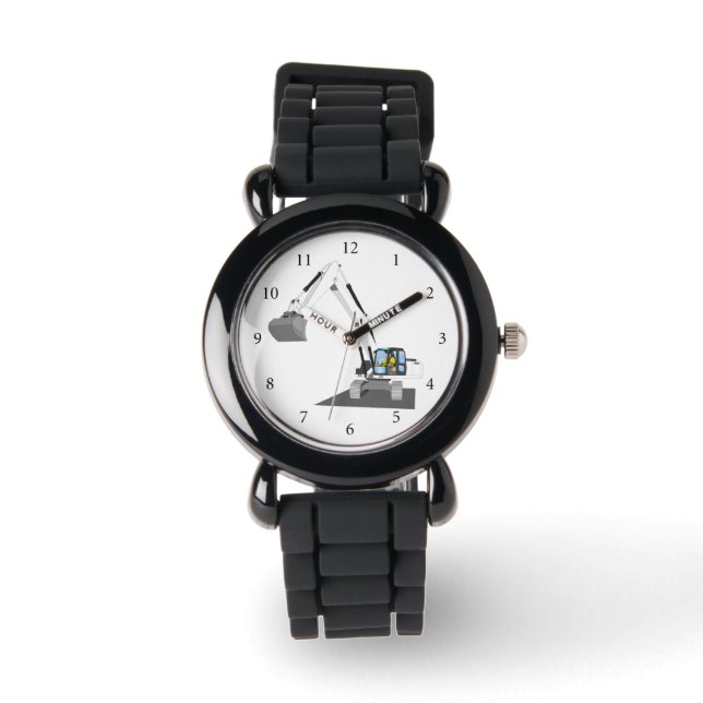 Reloj De Pulsera excavadora blanca de cadena (Anverso)