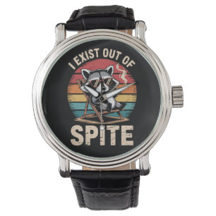 Reloj De Pulsera Existir por despecho Mapache Divertido Vintage
