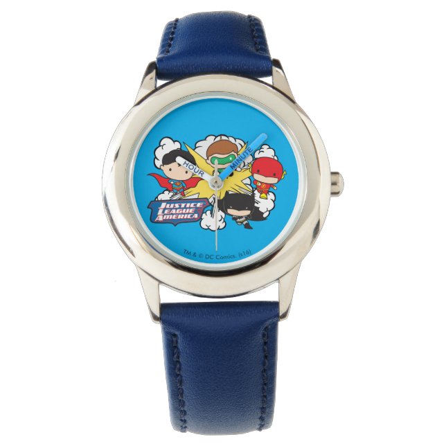 Reloj De Pulsera Explosión de la Liga de Justicia de Chibi (Anverso)