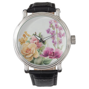 Reloj De Pulsera Explosión de Orquídeas