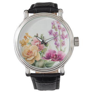 Reloj De Pulsera Explosión Orquídea